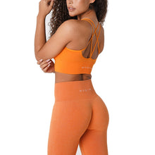 Load image into Gallery viewer, SEAMLESS FLOURISH SPANDEX SPORTS BRA