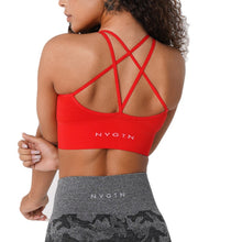 Load image into Gallery viewer, SEAMLESS FLOURISH SPANDEX SPORTS BRA