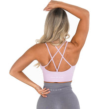 Load image into Gallery viewer, SEAMLESS FLOURISH SPANDEX SPORTS BRA