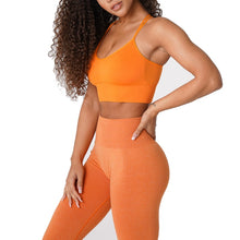 Load image into Gallery viewer, SEAMLESS FLOURISH SPANDEX SPORTS BRA