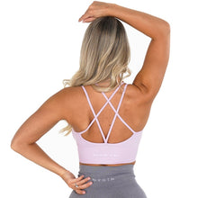 Load image into Gallery viewer, SEAMLESS FLOURISH SPANDEX SPORTS BRA