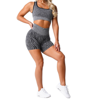 Load image into Gallery viewer, ZEBRA SEAMLESS SPANDEX SHORTS