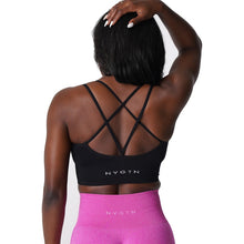 Load image into Gallery viewer, SEAMLESS FLOURISH SPANDEX SPORTS BRA