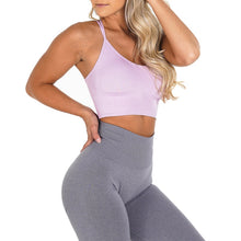 Load image into Gallery viewer, SEAMLESS FLOURISH SPANDEX SPORTS BRA