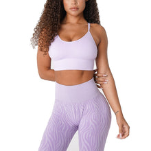Load image into Gallery viewer, SEAMLESS FLOURISH SPANDEX SPORTS BRA