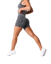 Load image into Gallery viewer, ZEBRA SEAMLESS SPANDEX SHORTS
