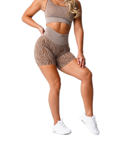 Load image into Gallery viewer, ZEBRA SEAMLESS SPANDEX SHORTS
